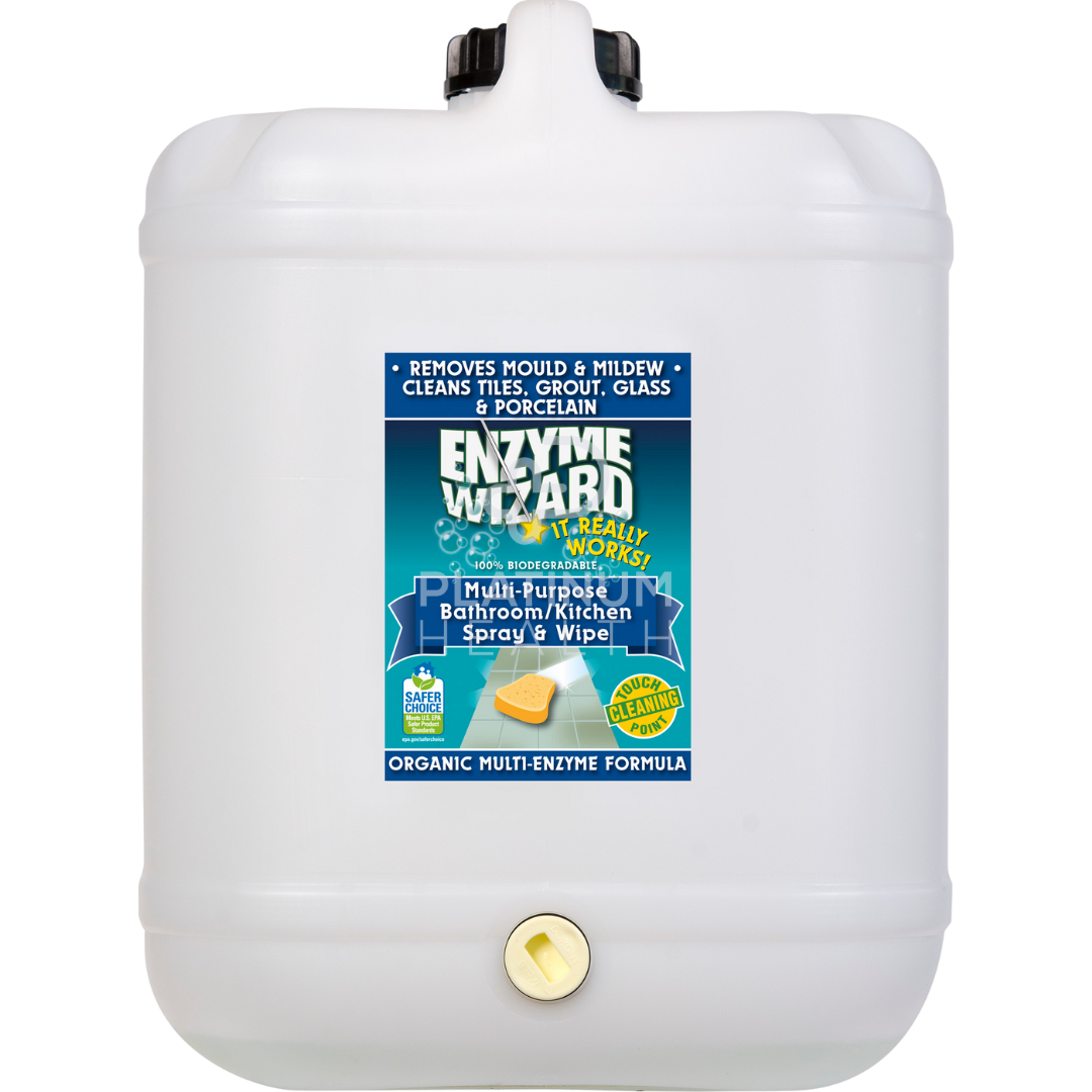 Enzyme Wizard Bathroom/Kitchen Spray 5 Litre Cleaning Solutions