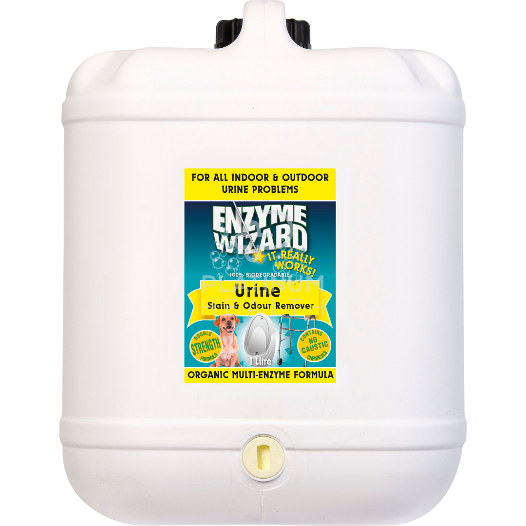 Enzyme Wizard Urine Stain & Odour Remover 20 Litre Ready To Use Cleaning Solutions