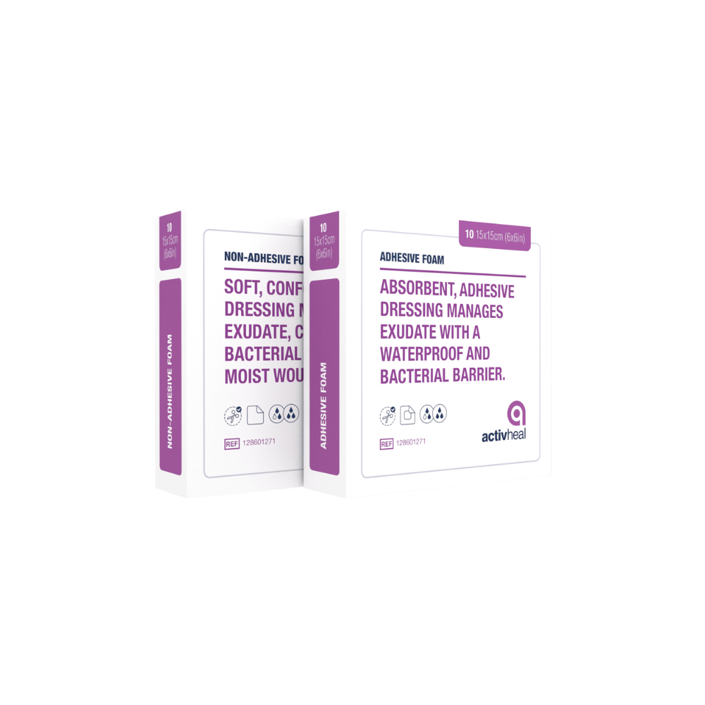 Activheal Foam Adhesive 10 X 10Cm Dressings