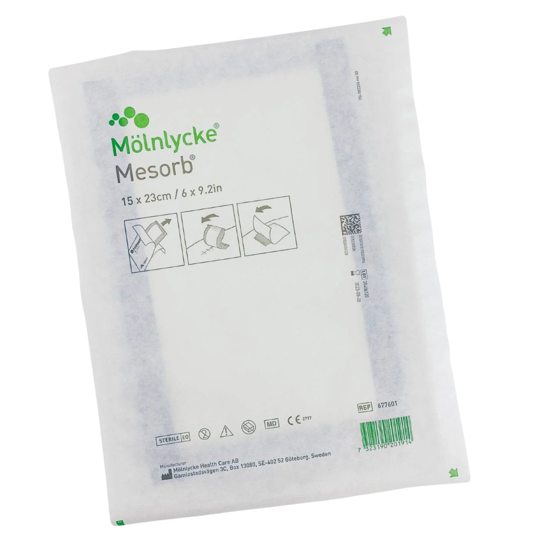 Molnlycke Mesorb Absorbent Dressing 15x23cm