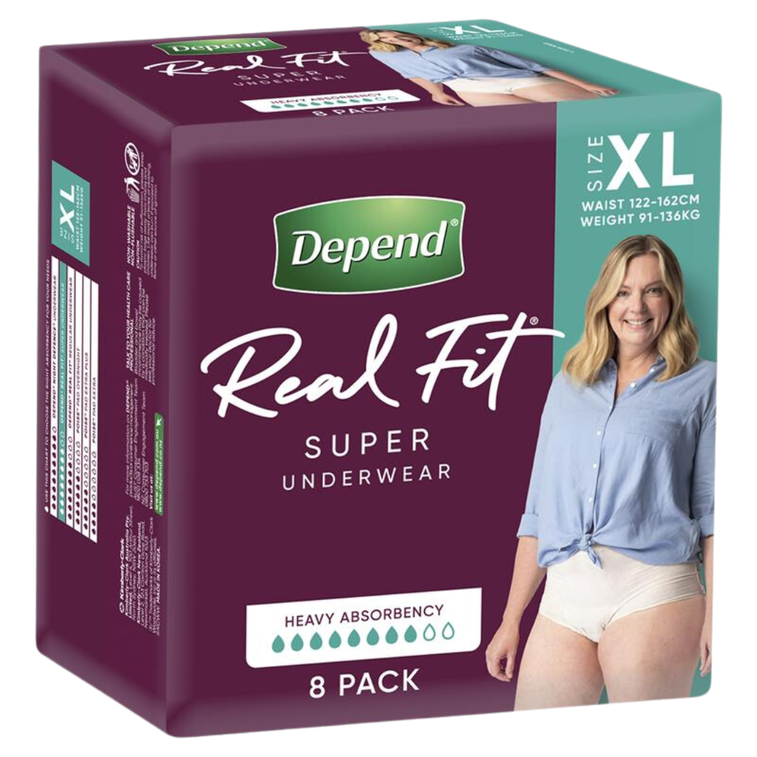 Depend Realfit Underwear Super For Women Disposable Pads Pants & Liners