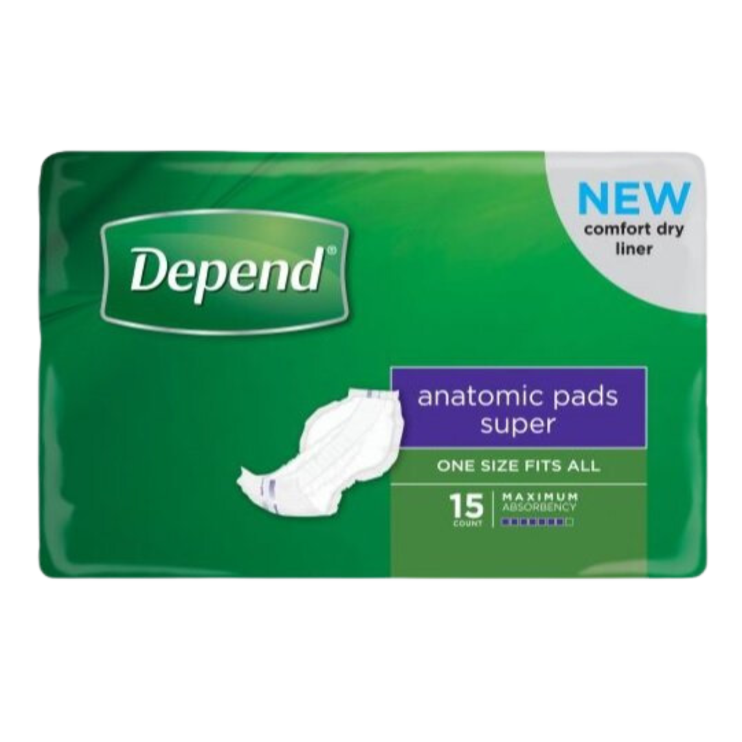 Depend Anatomic Pads Super Disposable Pants & Liners