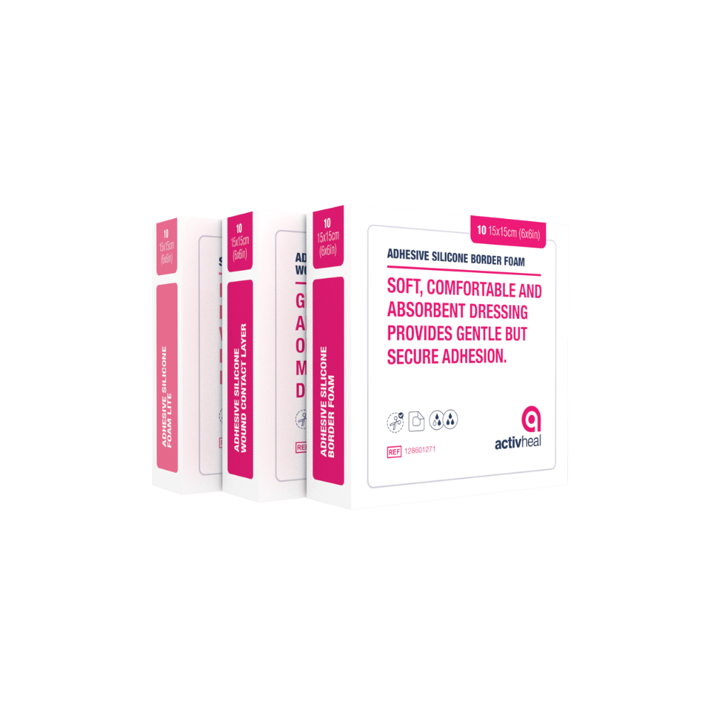 Activheal Silicone Foam Border 7.5 X 7.5Cm Silicones