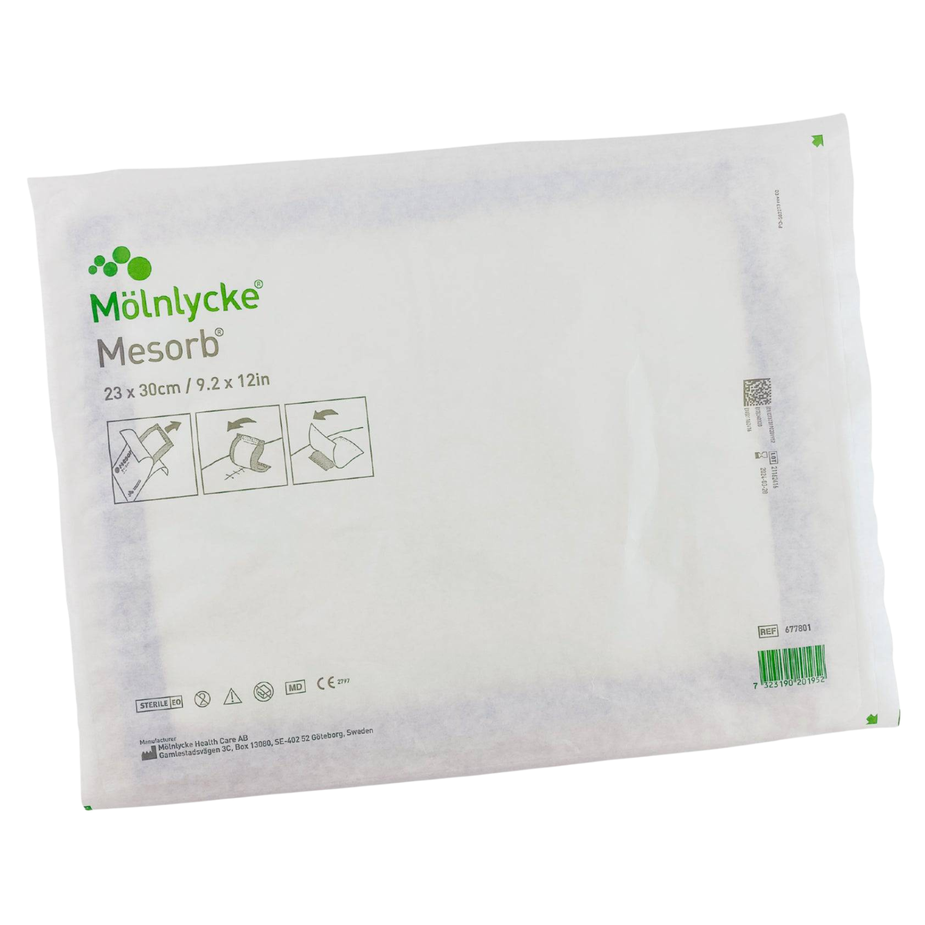 Molnlycke Mesorb Absorbent Dressing 23x30cm