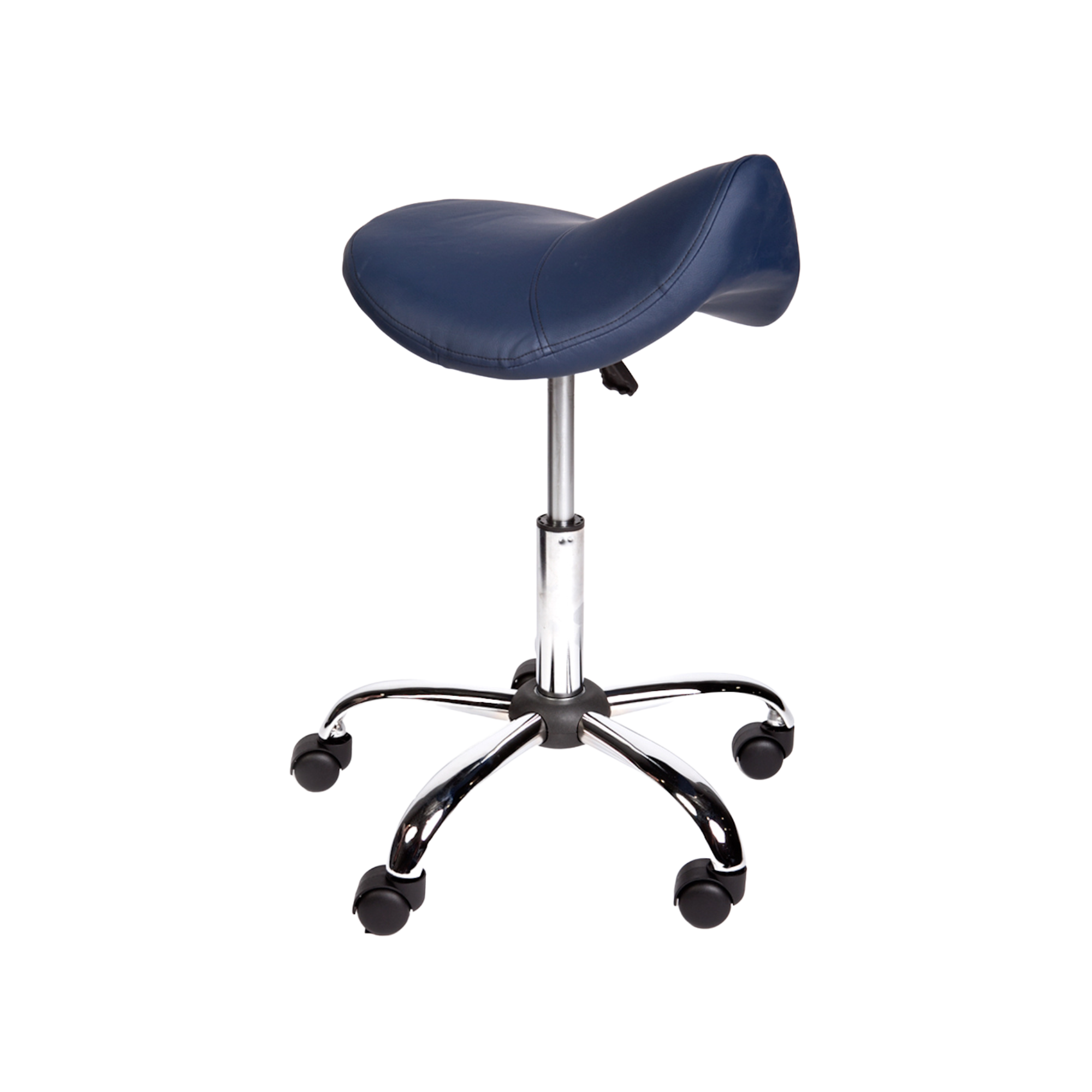 Saddle Stool Standard Gas Lift Adjustable Navy Blue Stools Bed Screens & Iv Stands