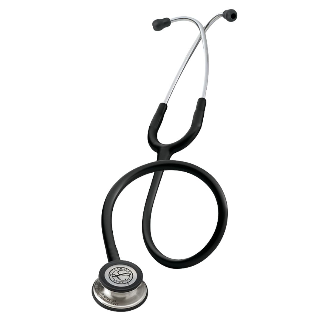 3M Littmann Classic III Black Stethoscope with dual-sided chestpiece and soft-sealing eartips – professional medical diagnostic tool.
