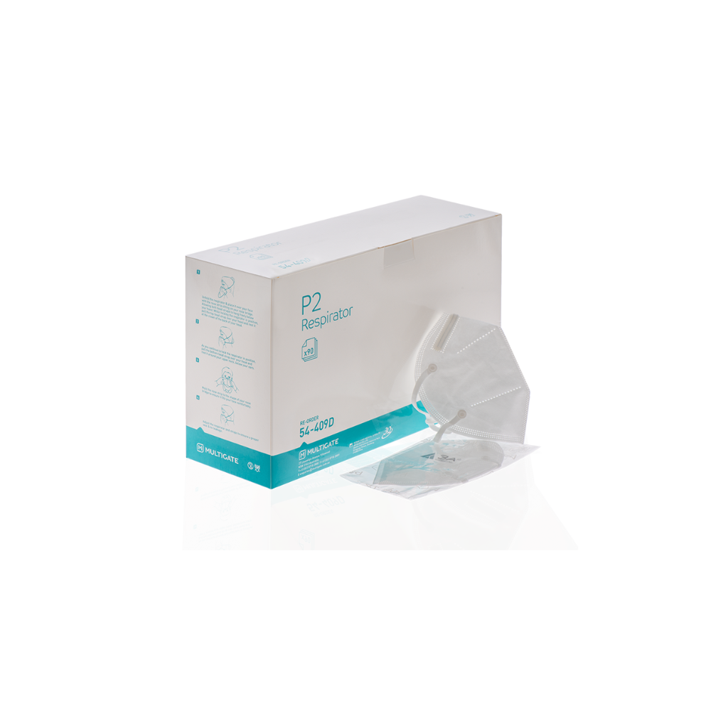 Multigate Flat Fold Face Mask P2 Respirator Headloop