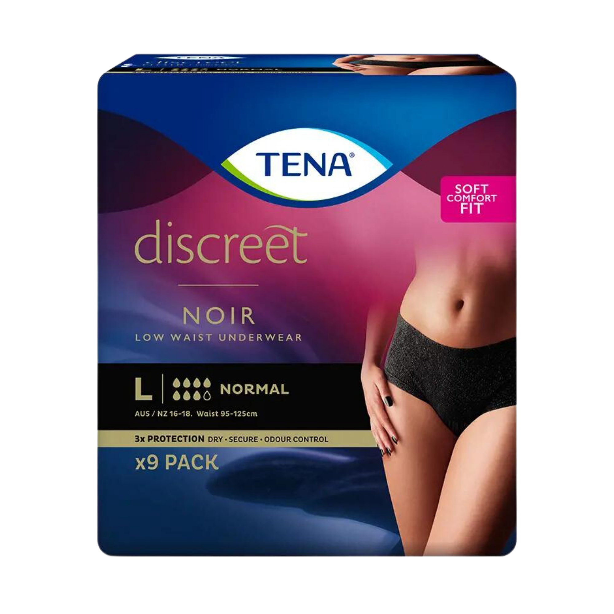 Tena Pants Women Discreet Noir Large Disposable Pads & Liners