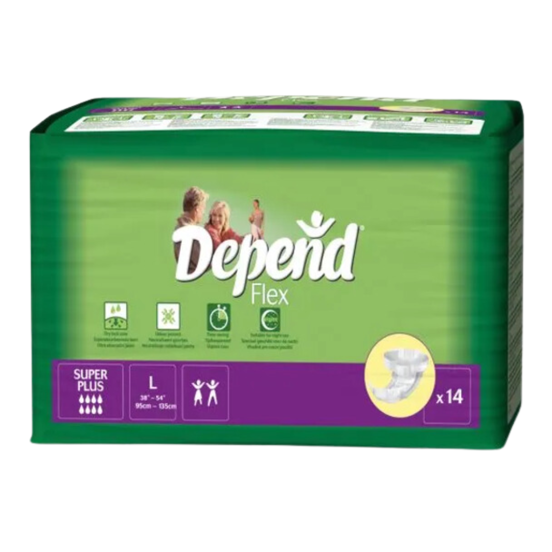 Depend Flex Super Plus Disposable Pads Pants & Liners