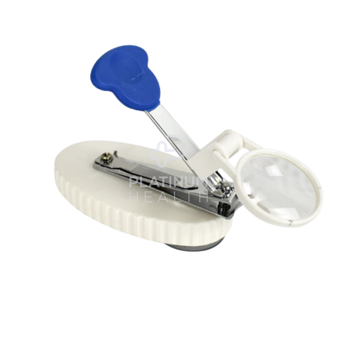 ADL nail clippers set with sander and magnifier for easy use and precision.