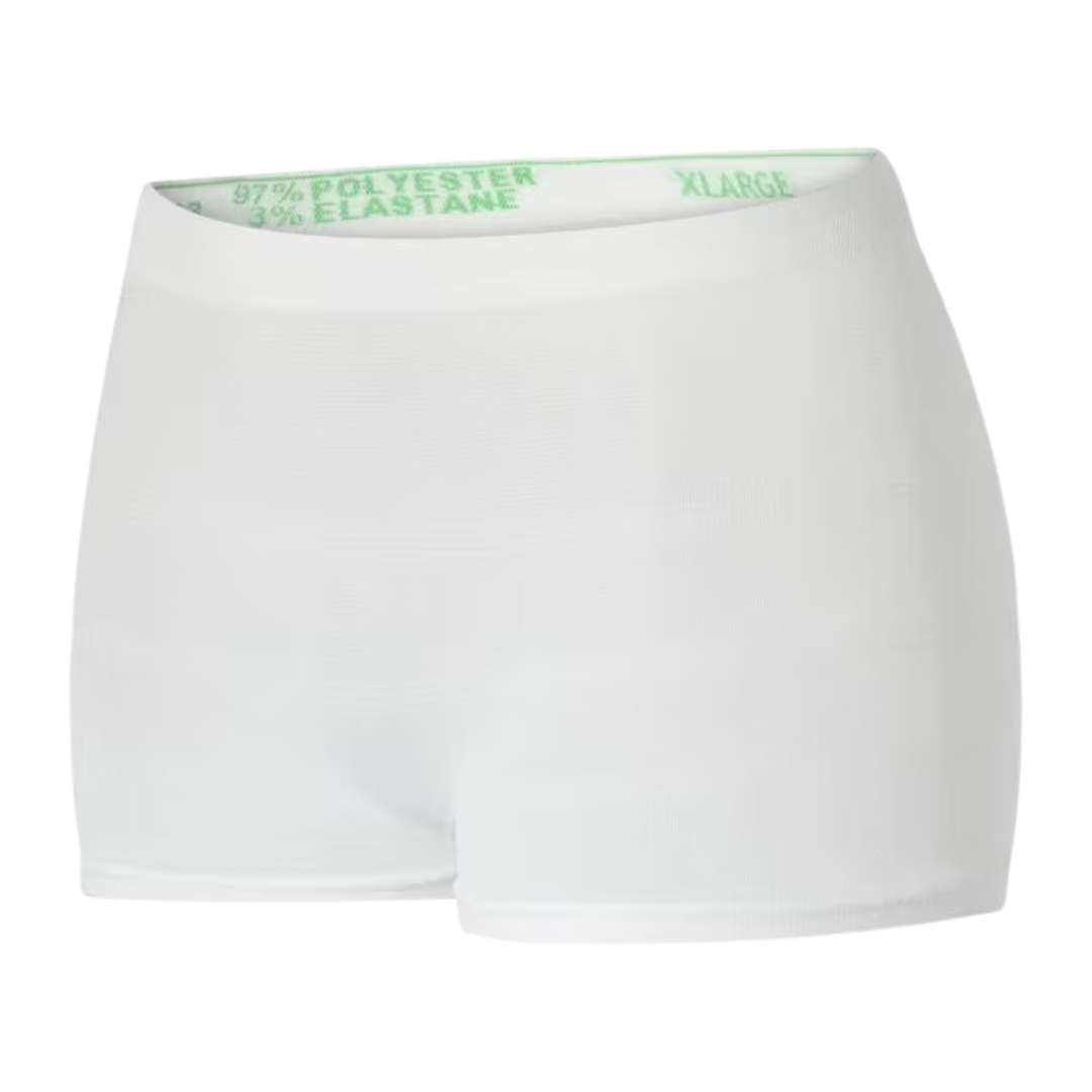 Abena Fix Super Pants – white unisex reusable support underwear for incontinence pads.