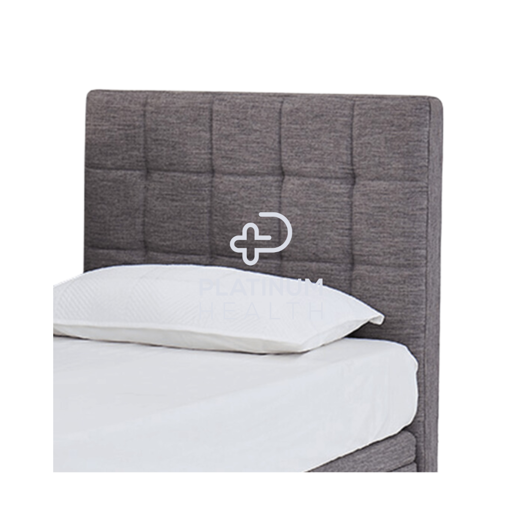 Aspire Comfimotion Headboard Chesterfield Portobello Grey King Single Beds