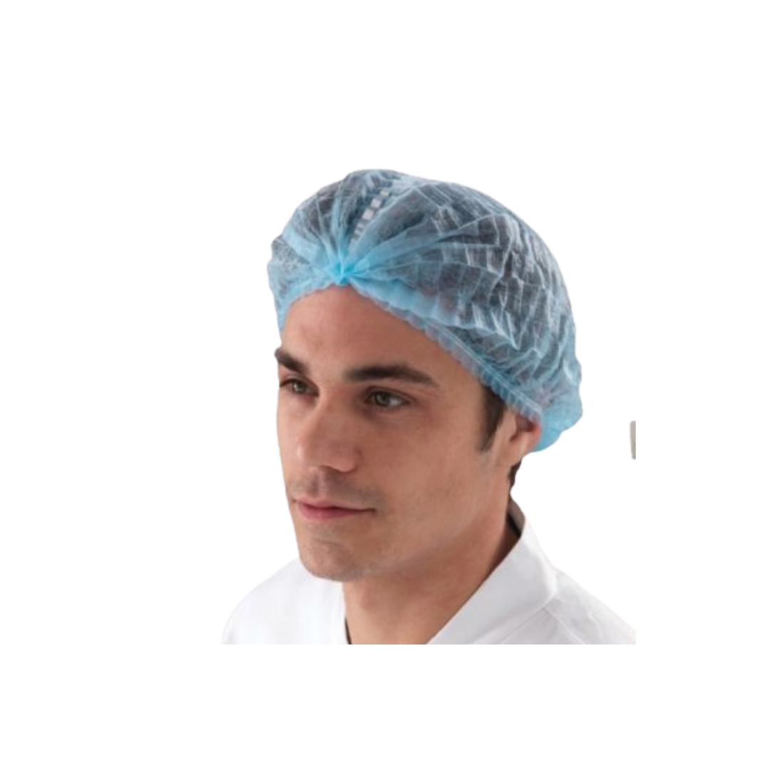Bergamot Disposable Hair Net – Lightweight mob cap with soft elastic band for hygiene in food and healthcare settings