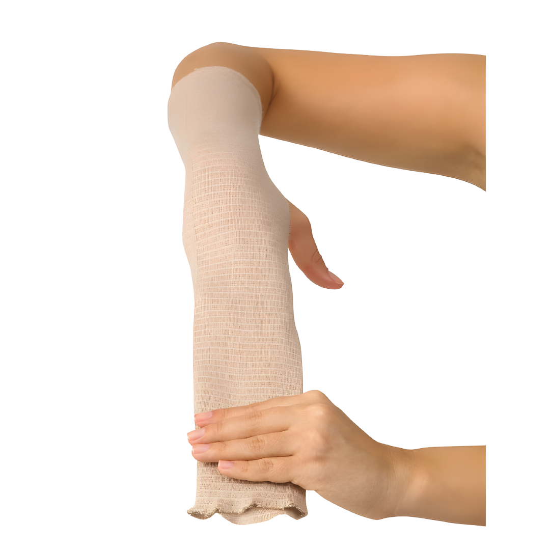Bodigrip Tubular Support Bandage Flesh – discreet flesh-coloured compression bandage for sprains, strains, and soft tissue support.