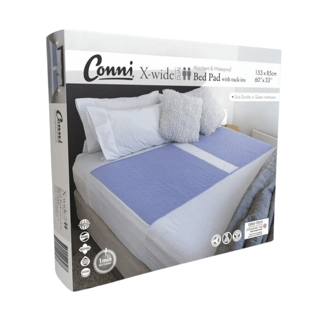 Conni X-wide Dual Bed Pad with tuck-ins Mauve