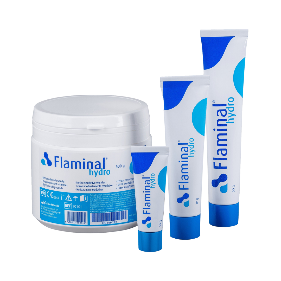 Flaminal Hydro Enzyme Alginogel 500g tub for wound care