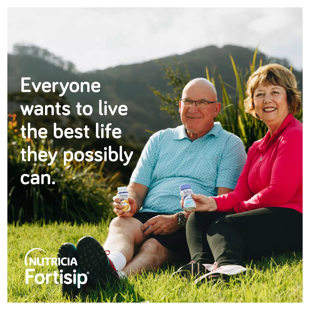 Fortisip Compact Protein Hot Tropical Ginger 125ml – high-protein, high-calorie nutritional supplement designed for recovery and taste sensitivity.