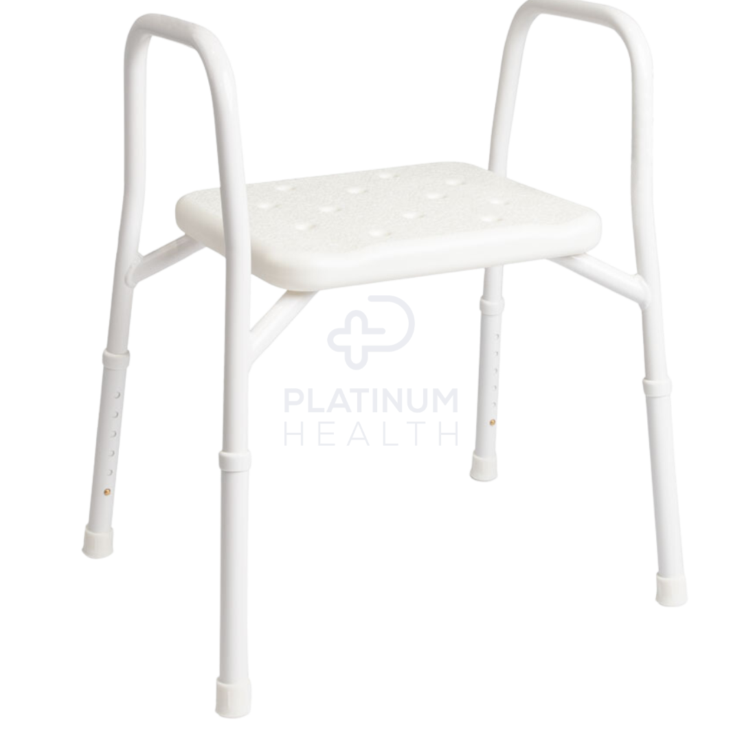 HeroMedicalShowerStool NonPaddedAluminiumRustFree