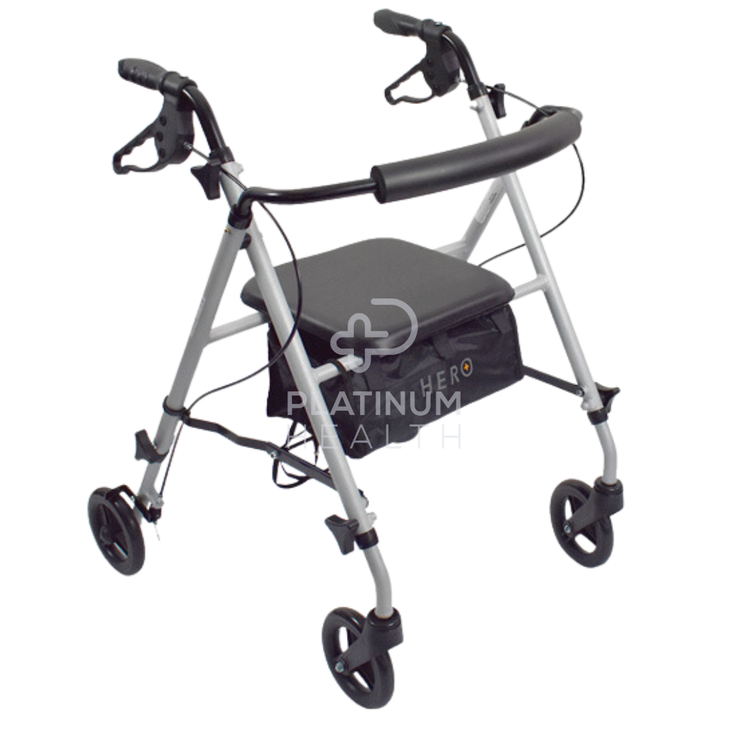 HeroMedicalUltraLightRollatorSilver