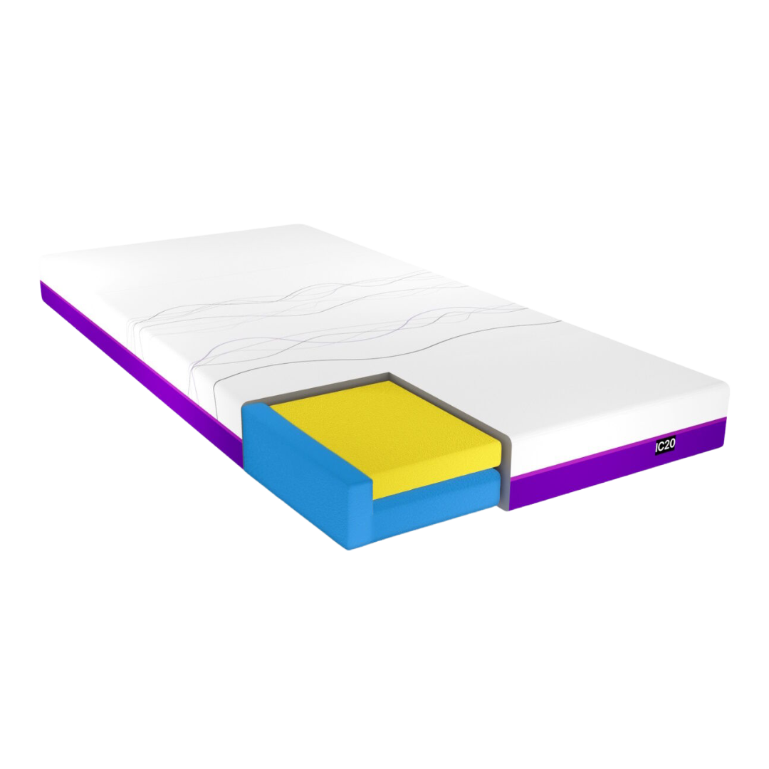 Icare ActiveX IC20 Mattress with 200mm depth, waterproof cover, and pressure care foam – ideal for aged care, disability, and clinical support.