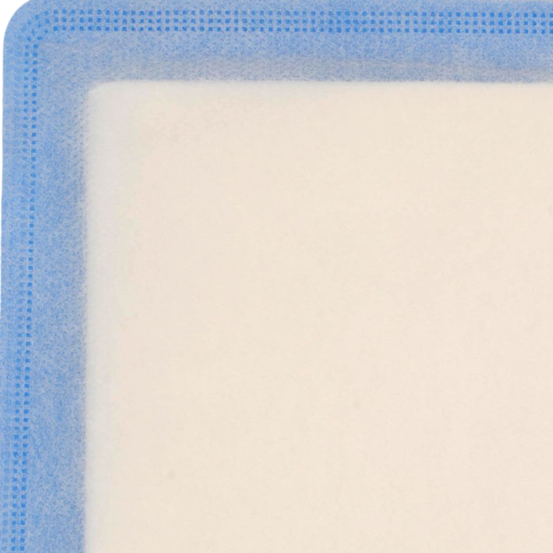 Impervia Neosorb Superabsorbent Dressing in sterile packaging, designed for high-exudate wound care with moisture-locking technology and non-adherent contact layer.