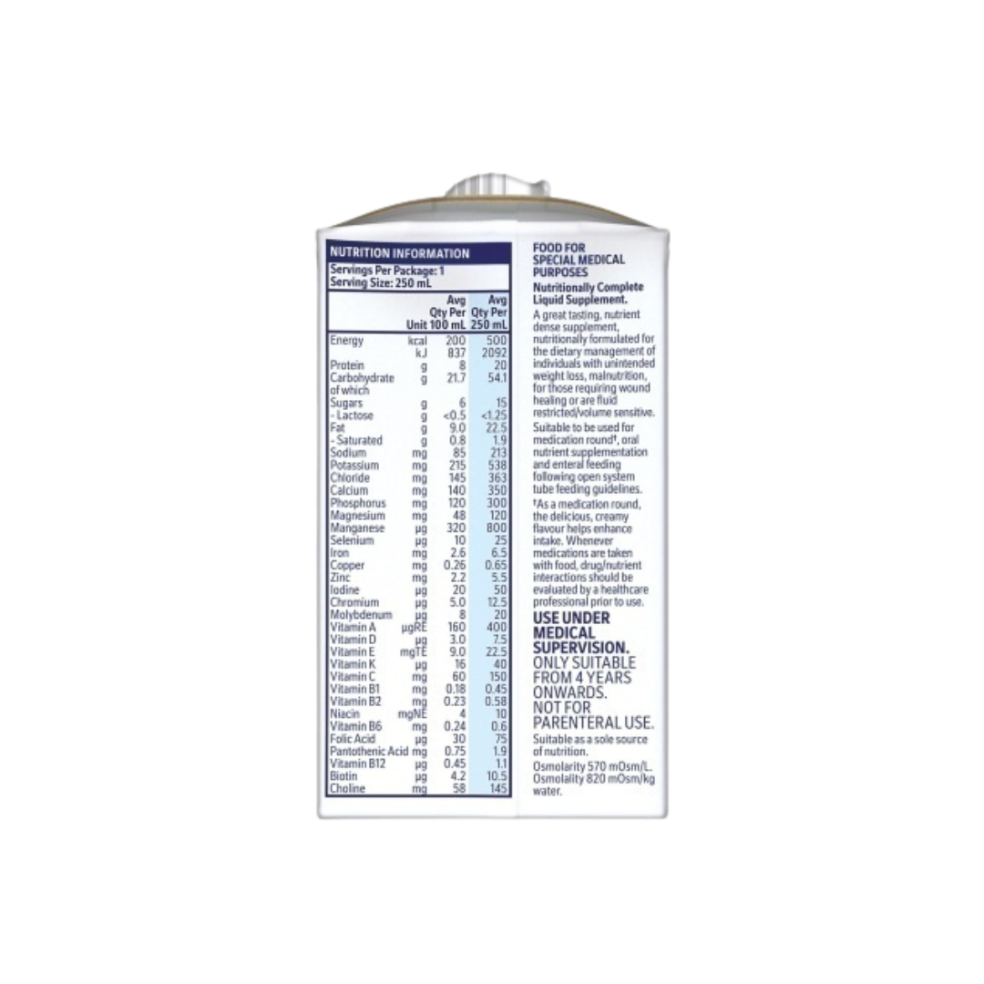 Nestlé Resource 2.0 Tetra 250ml Screw Top in Mocha and Vanilla flavours.