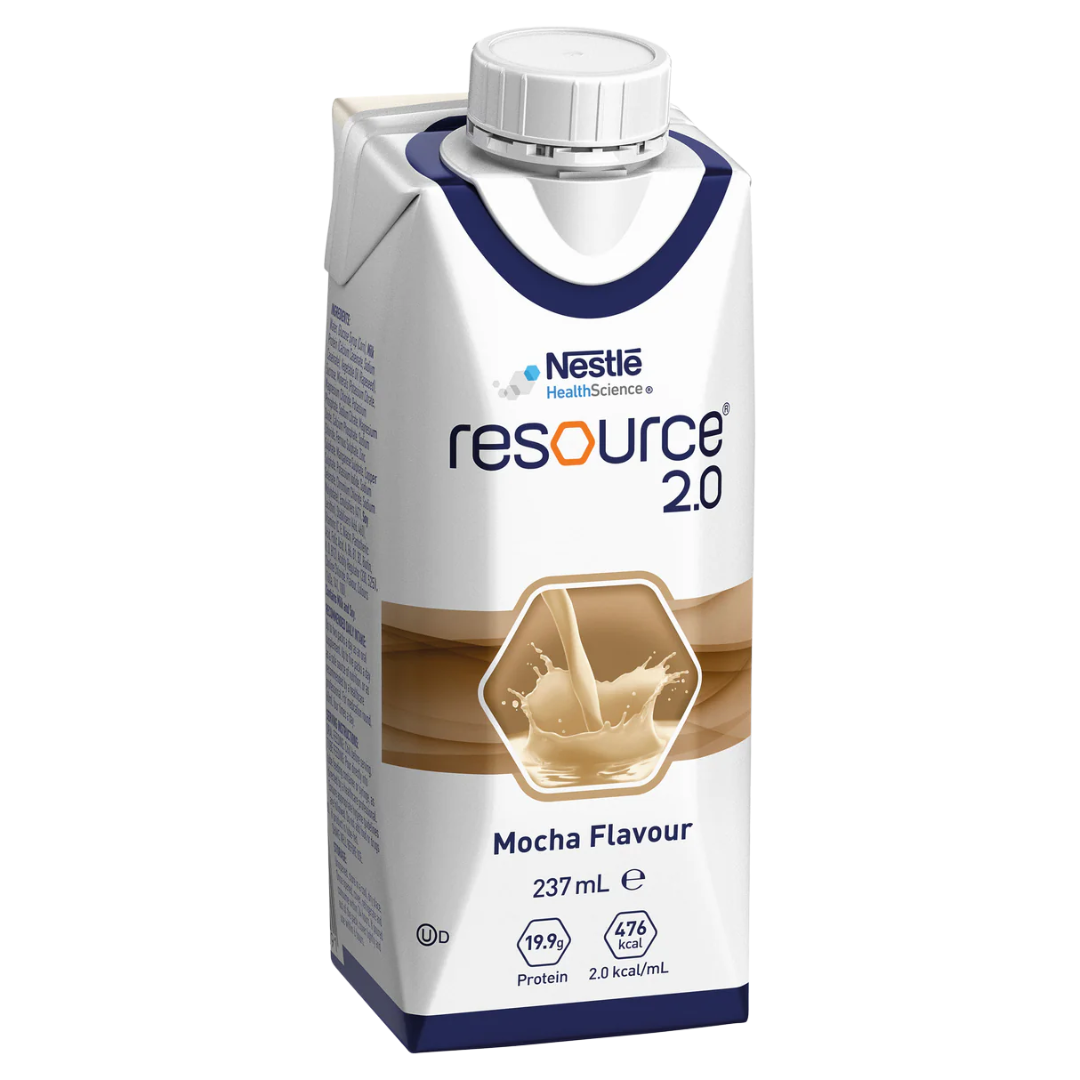 Nestlé Resource 2.0 237ml high-calorie nutritional drink for medical and aged care support