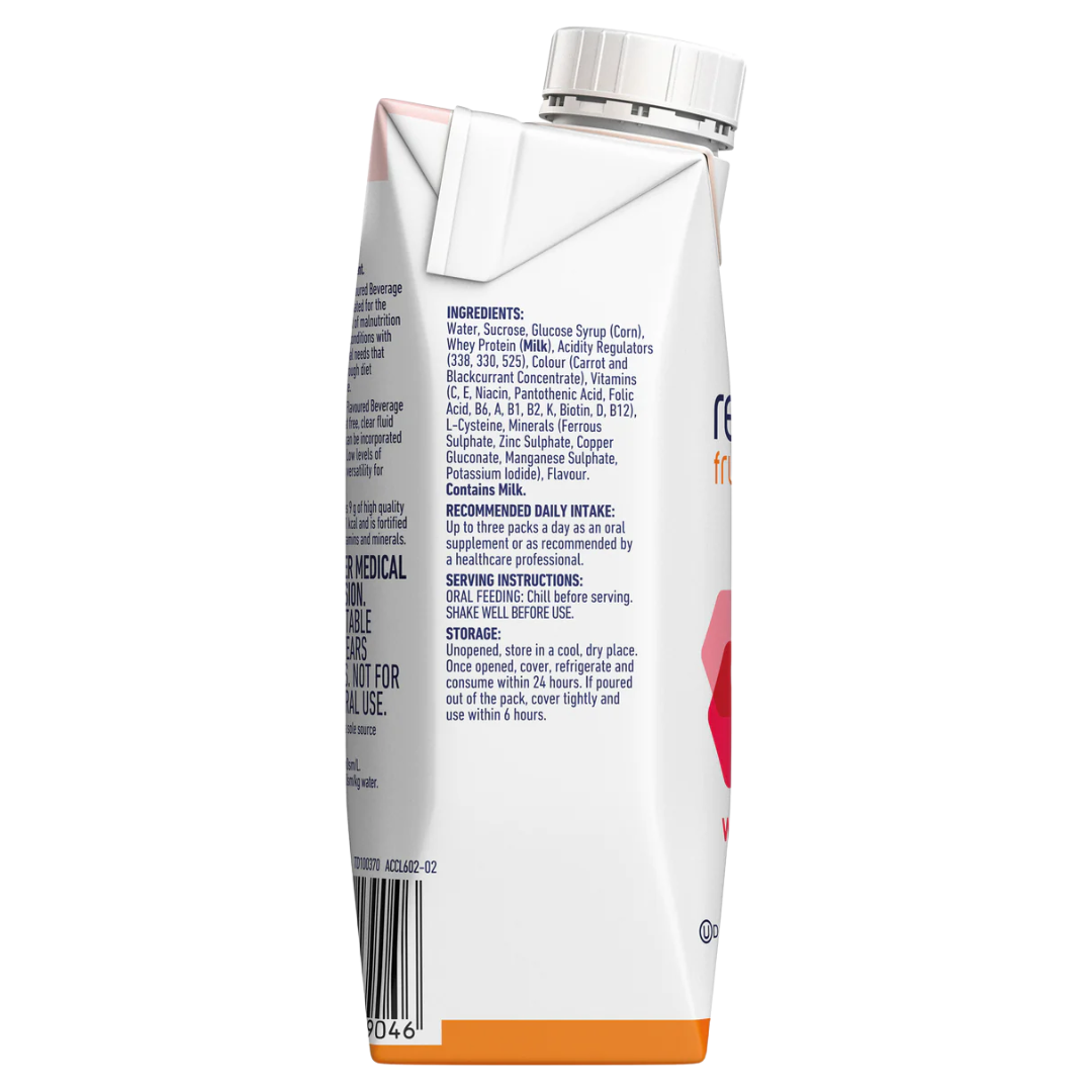 Nestlé Resource Wildberry Prism 237ml high-energy fruit beverage – fat-free nutritional drink in a ready-to-drink bottle.