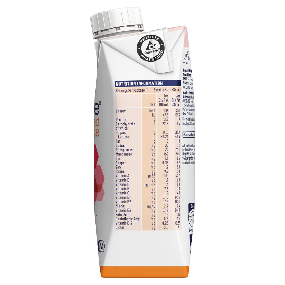Nestlé Resource Wildberry Prism 237ml high-energy fruit beverage – fat-free nutritional drink in a ready-to-drink bottle.