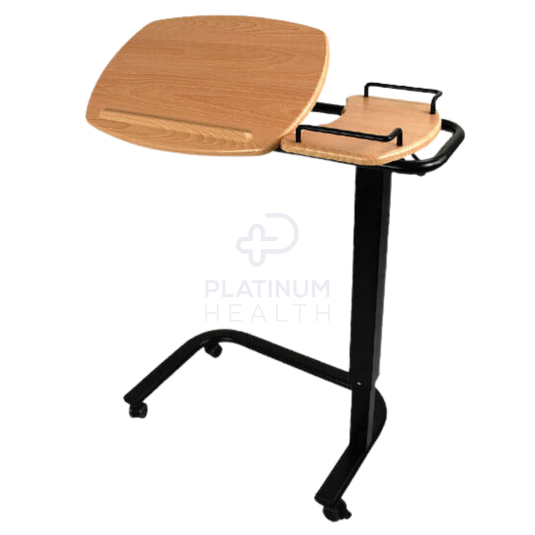 Royale Medical Over Bed Table with Tilting Split table