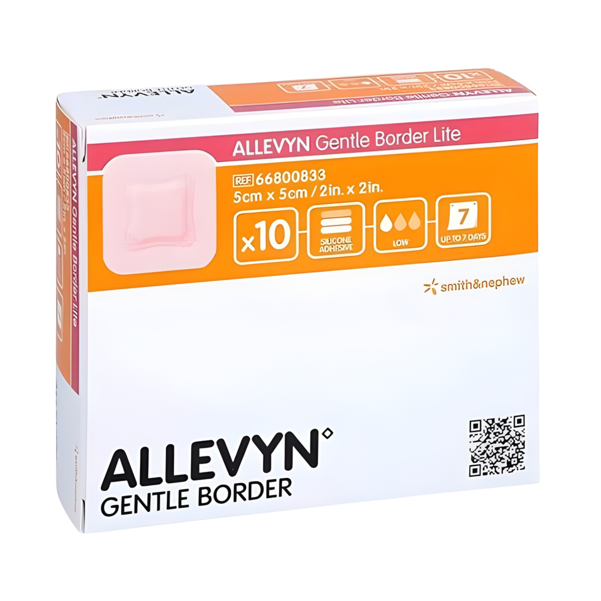 Smith+Nephew Allevyn Gentle Border Lite Hydrocellular Foam Dressing
