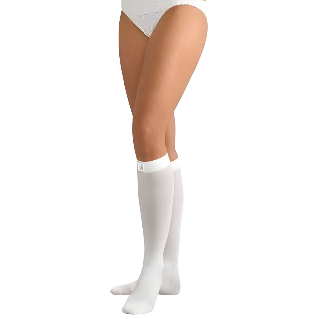 Thrombexin A-E Stocking 18 Knee Length provides compression support to improve circulation and prevent DVT.