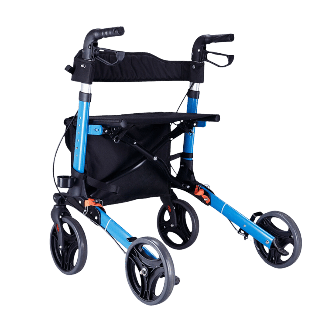 Travel Lite Portable Outdoor Seat Walker with Seat and Bag + Crutch Holder