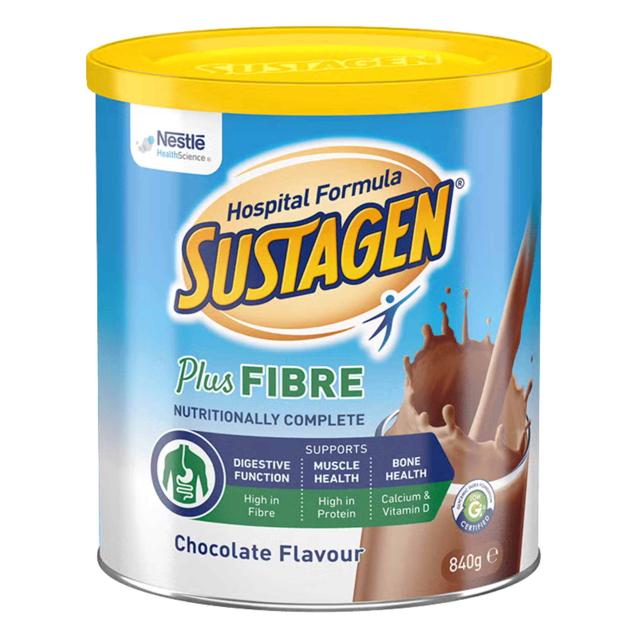 Nestle Sustagen Hospital Formula Plus Fibre Chocolate 840g