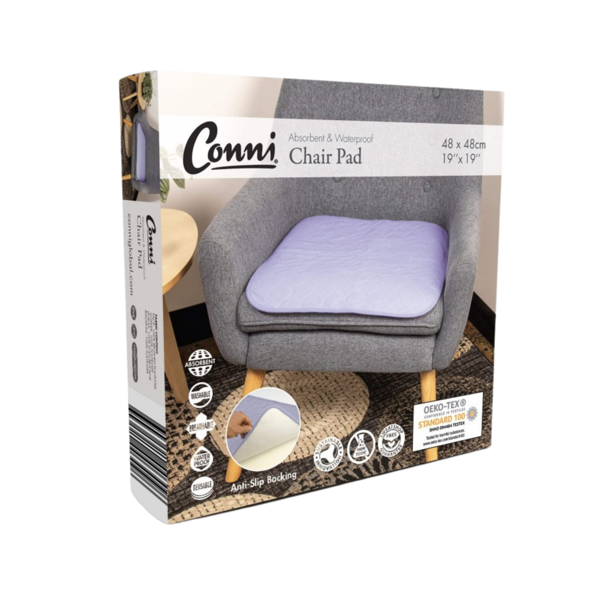 Conni Chair Pad Small Mauve Pads