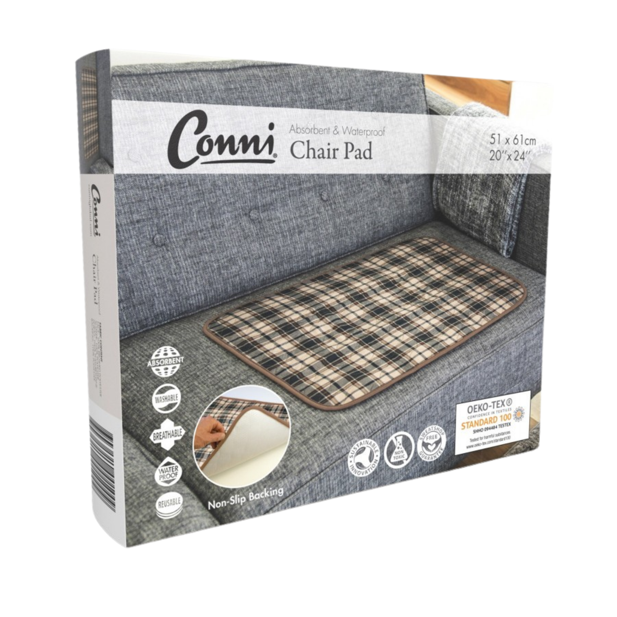 Conni Chair Pad Large Tartan Pads