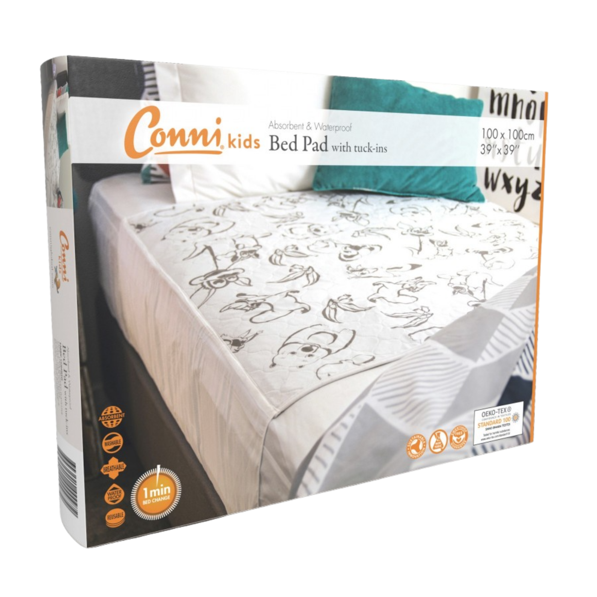 Conni Kids Bed Pad With Tuck-Ins Pads
