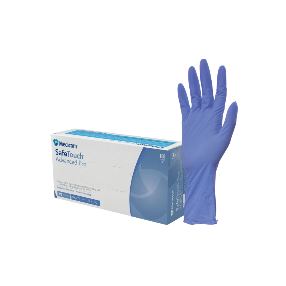 Safetouch Advanced Pro Long Cuff Nitrile Powder Free Glove Examination Gloves