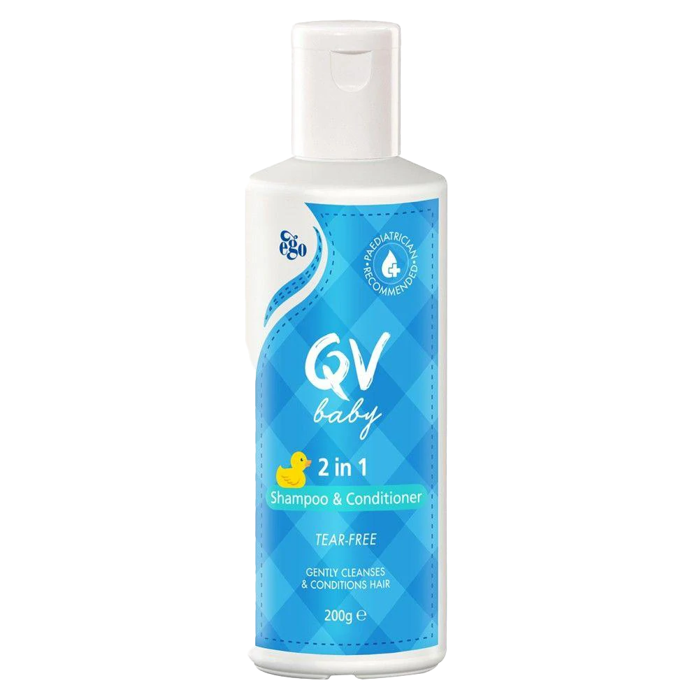 Qv Baby 2 In 1 Shampoo & Conditioner 200G Bottle Cleansing Bathing
