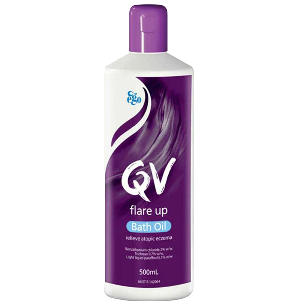 Qv Flare Up Bath Oil 500Ml Bottle Skin Irritation Ointment & Solutions