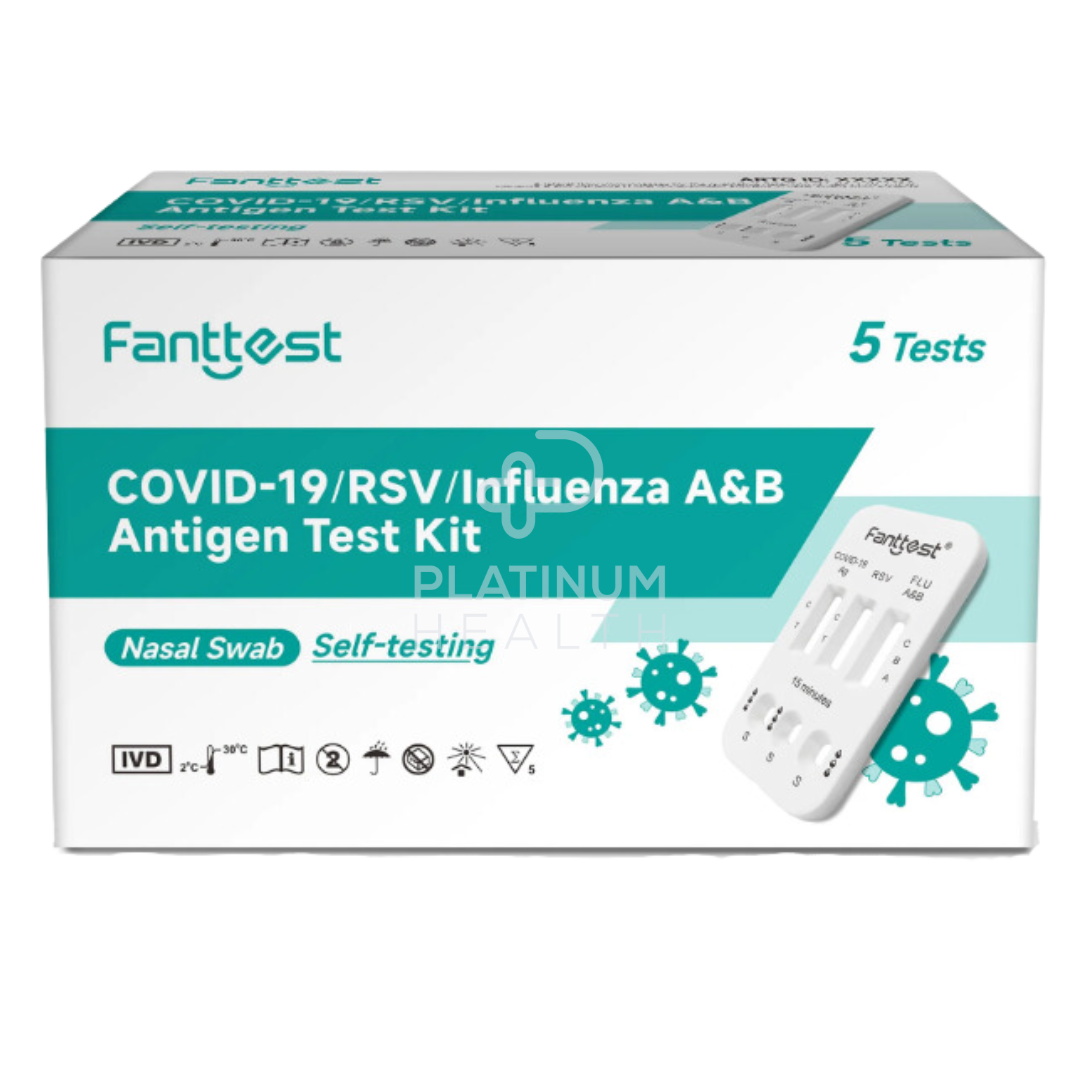 Fanttest 4-in-1 Rapid Antigen Test Kits (Nasal) COVID-19 / RSV / Influenza / A&B