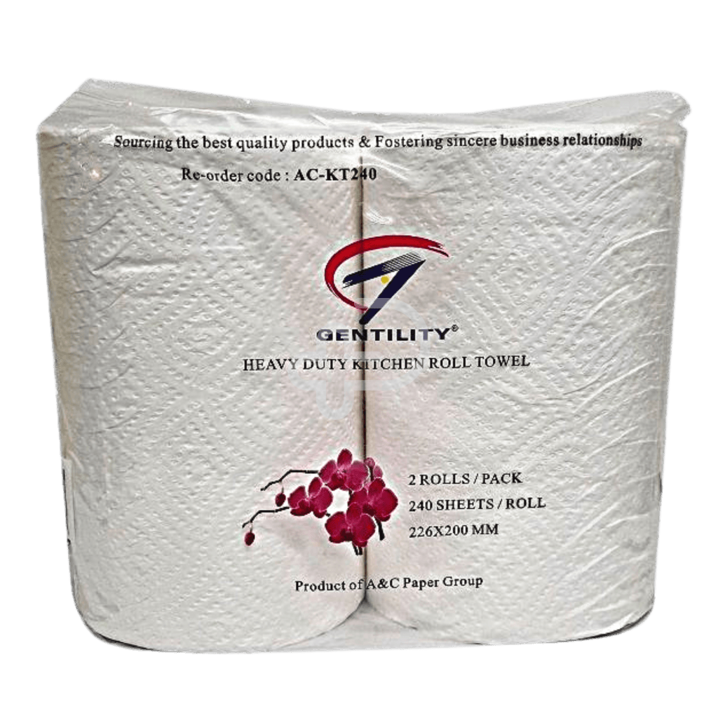 Gentility Kitchen Towel 240 Sheets 2Ply 20 X 21Cm