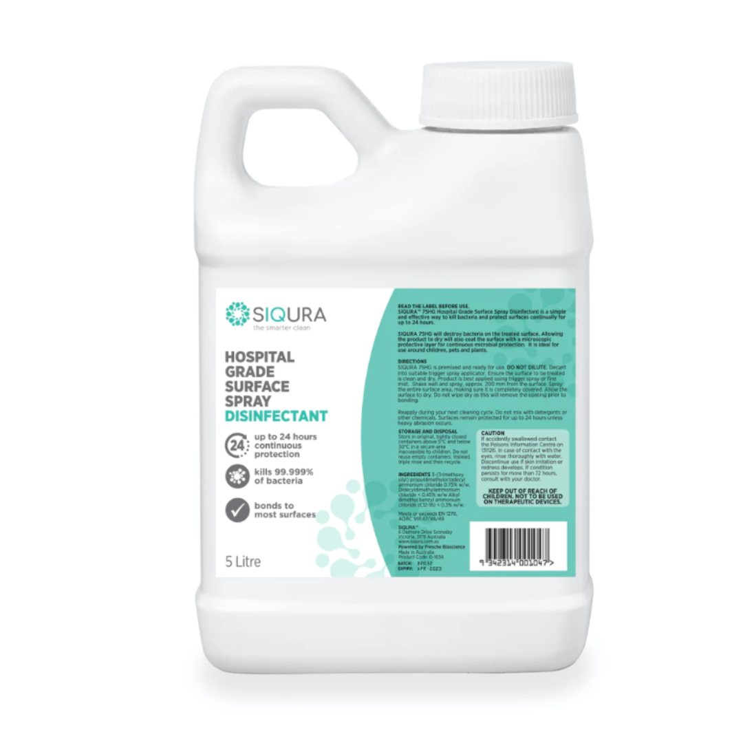 Siqura Hospital Grade Surface Disinfectant 5 Liter