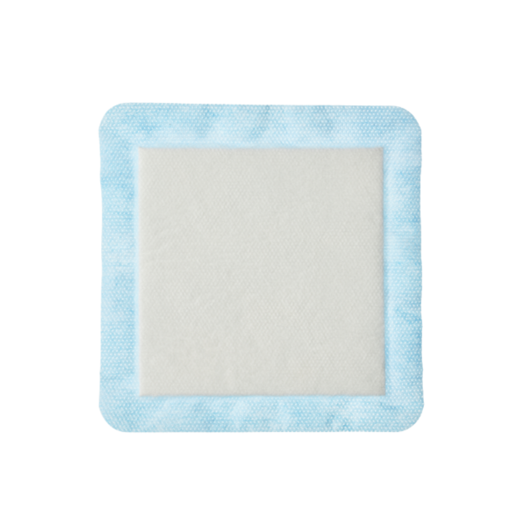 Single Mextra Superabsorbent Dressing by Molnlycke for managing heavy exudate wounds