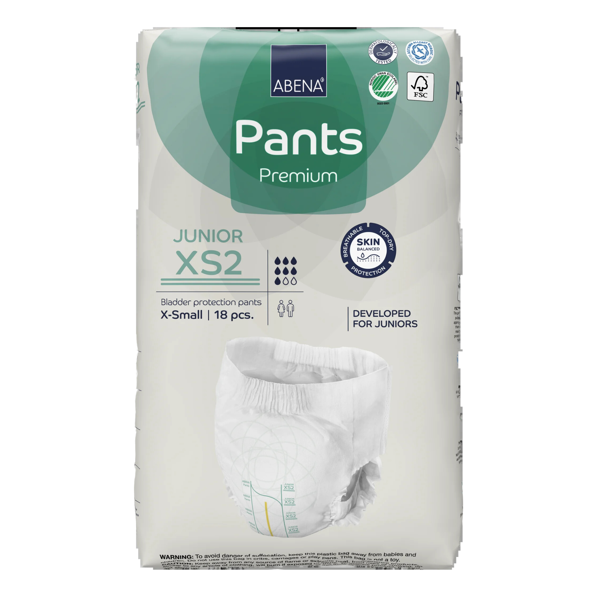 Abena Pants XS2 Turquoise 1500ml 50-75cm