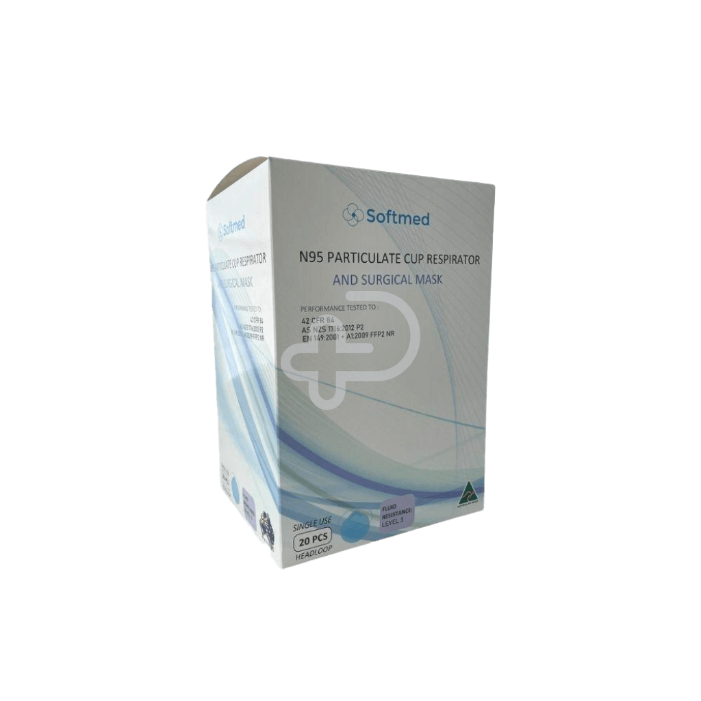 Softmed Particulate Surgical Cup Respirator Mask Facemasks & Respirators