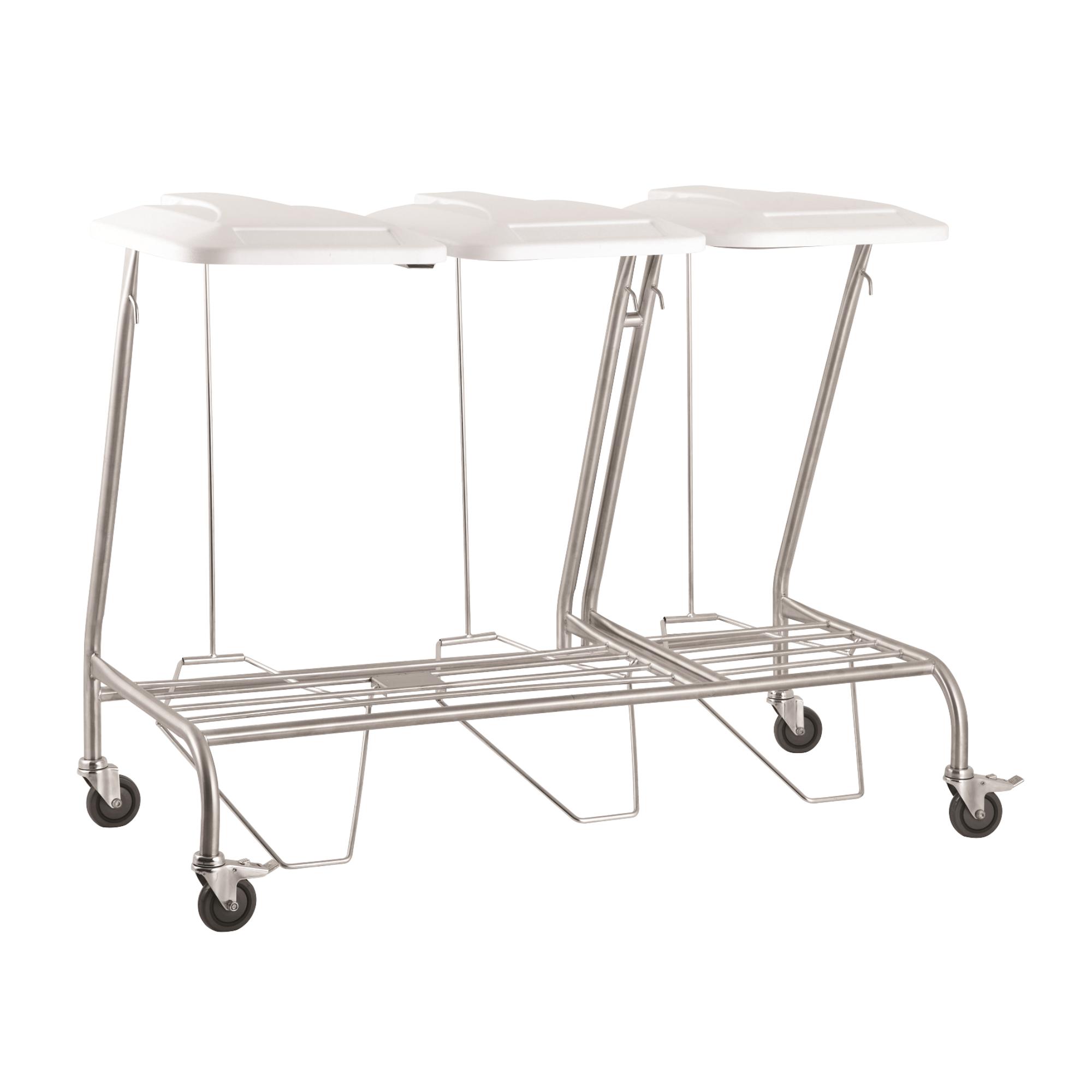 Triple Linen Skip With Lid Medical Carts & Trolleys
