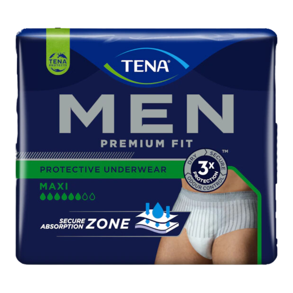 Tena Men Premium Fit Protective Underwear Maxi Medium/Large Disposable Pads Pants & Liners