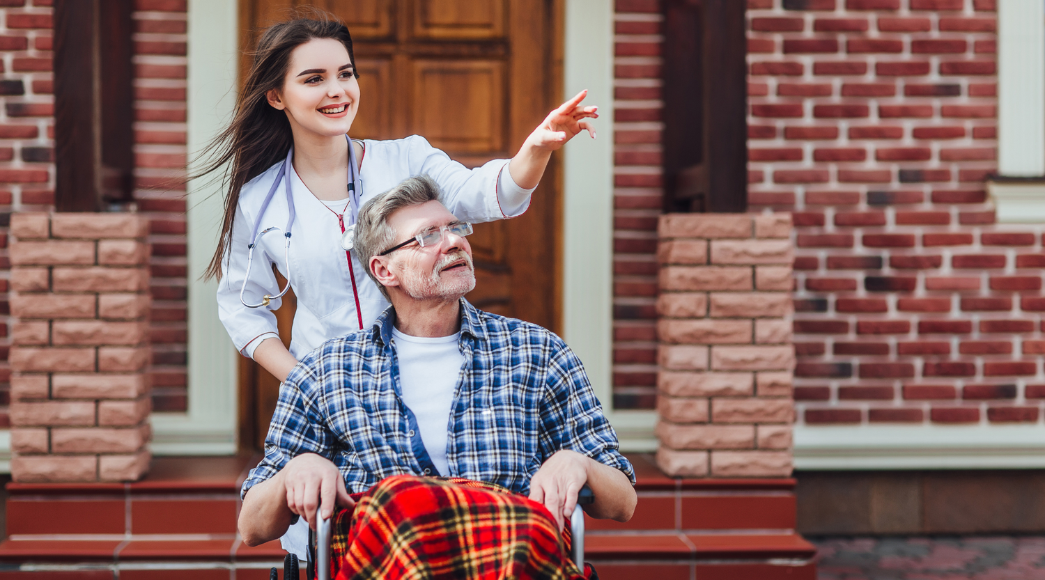 contented-senior-patient-with-kind-doctor-nursing-home-time-together