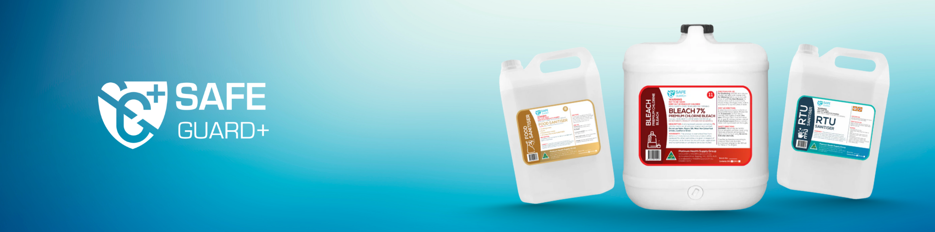 Safeguard+ Sanitisers & Disinfectants